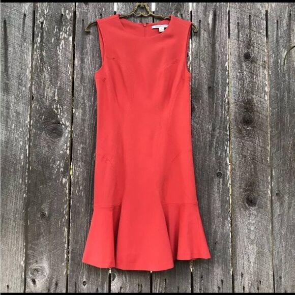 DIANE VON FURSTENBERG JAELYN DVF
Fit Flare Coral Dress - Picture 6 of 10